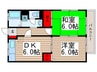 ジュネス高砂 2DKの間取り
