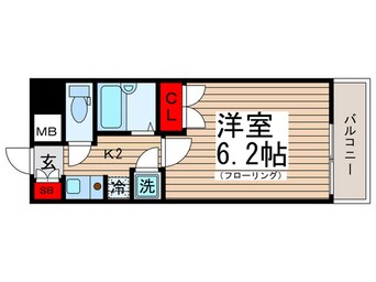 間取図 サンテミリオン門前仲町(203)