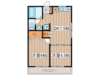 間取図 モンペ－ル高円寺