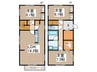 西八朔町戸建　C棟 3LDKの間取り