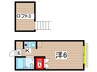 ニュ－キャッスル 1Kの間取り