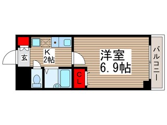 間取図 プライムアーバン行徳駅前