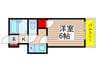 フラワー６号館 1Kの間取り
