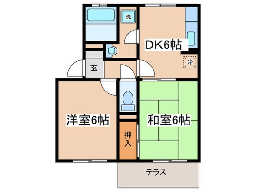 間取図 北相ハイツＣ