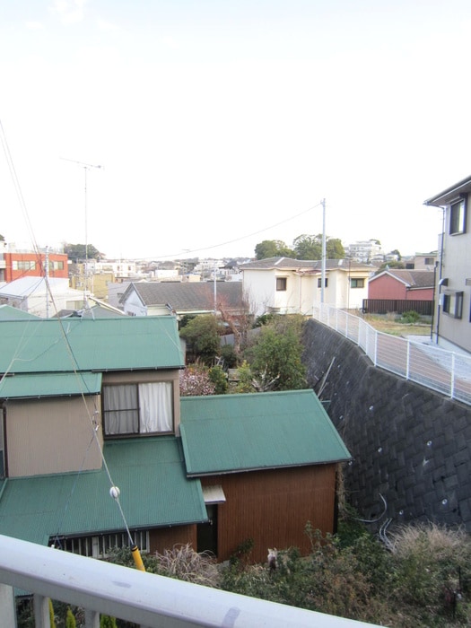 室内からの展望 コ－ポ中里