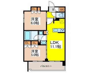 間取図 ジオエント上野稲荷町