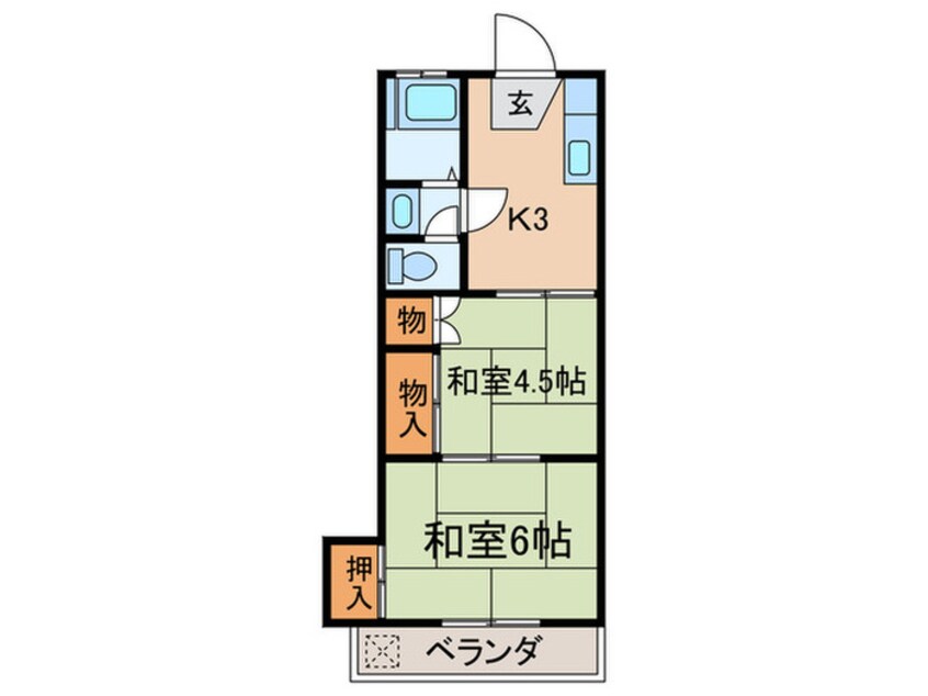 間取図 国分寺ハイメント