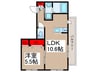 Heritage 1LDKの間取り