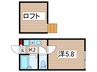 アリア梶ヶ谷 1Kの間取り