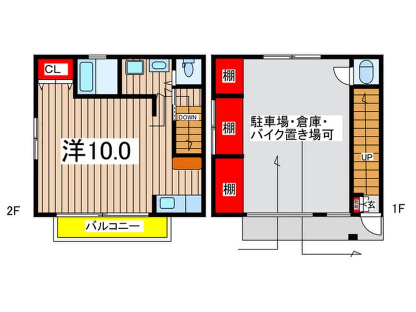 間取図 イチジマ貸家３