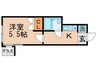 カ－サ・トッレンテ（１､２Ｆ） 1Kの間取り