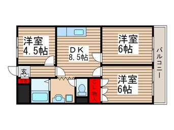 間取図 マウント．ビレツヂ１