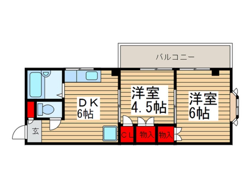 間取図 マウント．ビレツヂ１