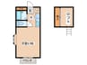 コスモハイム 1Kの間取り