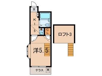 間取図 レオパレス２１旗の台