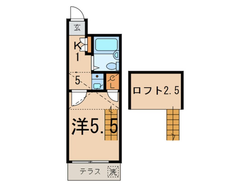 間取図 レオパレス２１旗の台