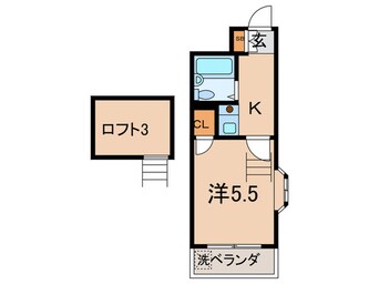 間取図 レオパレス２１旗の台