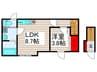 Glanz due 西新井 1LDKの間取り