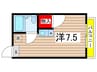 プラザエザンス 1Rの間取り