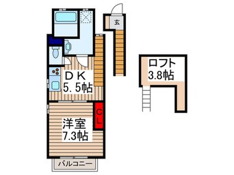 間取図 エバ－パティオHA