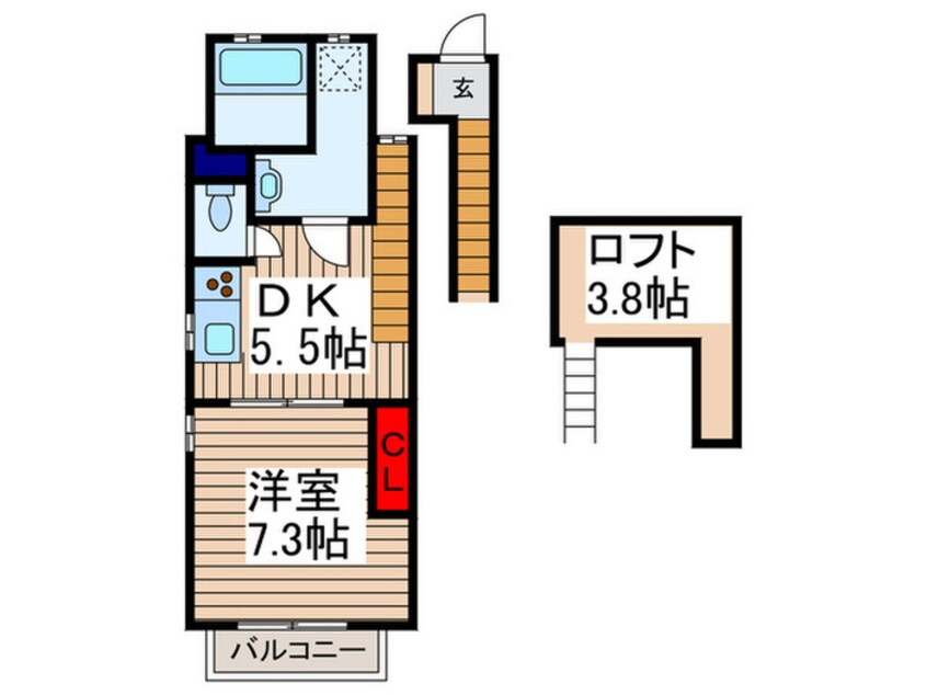 間取図 エバ－パティオHA