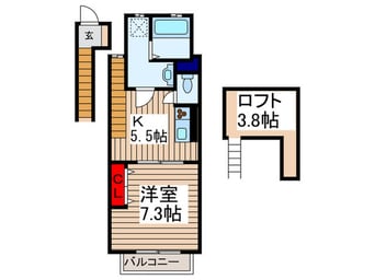 間取図 エバ－パティオHA