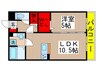 サイドリバーＭ 1LDKの間取り