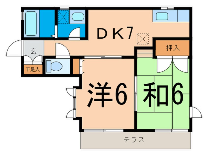 間取図 松韻別荘