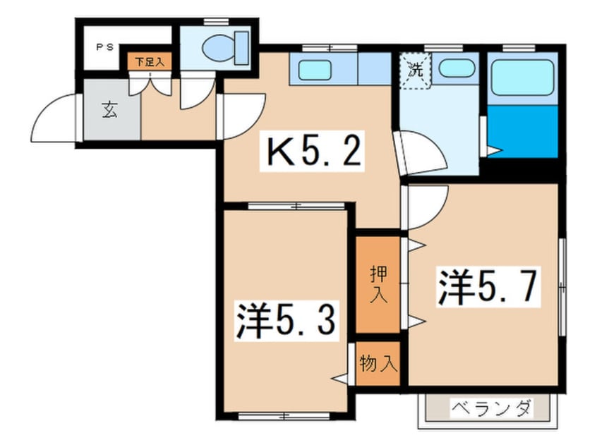 間取図 松韻別荘