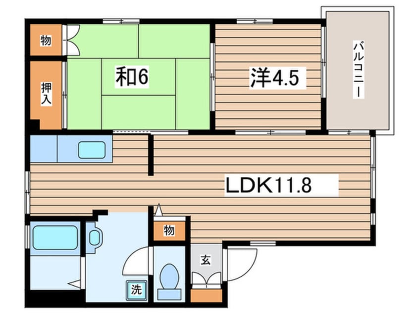 間取図 ディアコ－トＢ