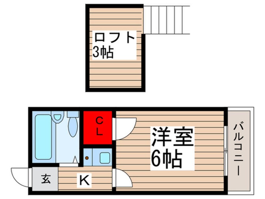 間取図 ベルツリー八柱