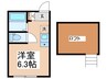 プリエール菊名 1Rの間取り