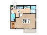 Town Court 124 1Kの間取り