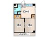 ハイム金谷Ｂ 2DKの間取り