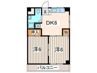 間取図 ハイム金谷Ｂ
