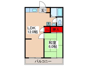 間取図 コーポ スピカ