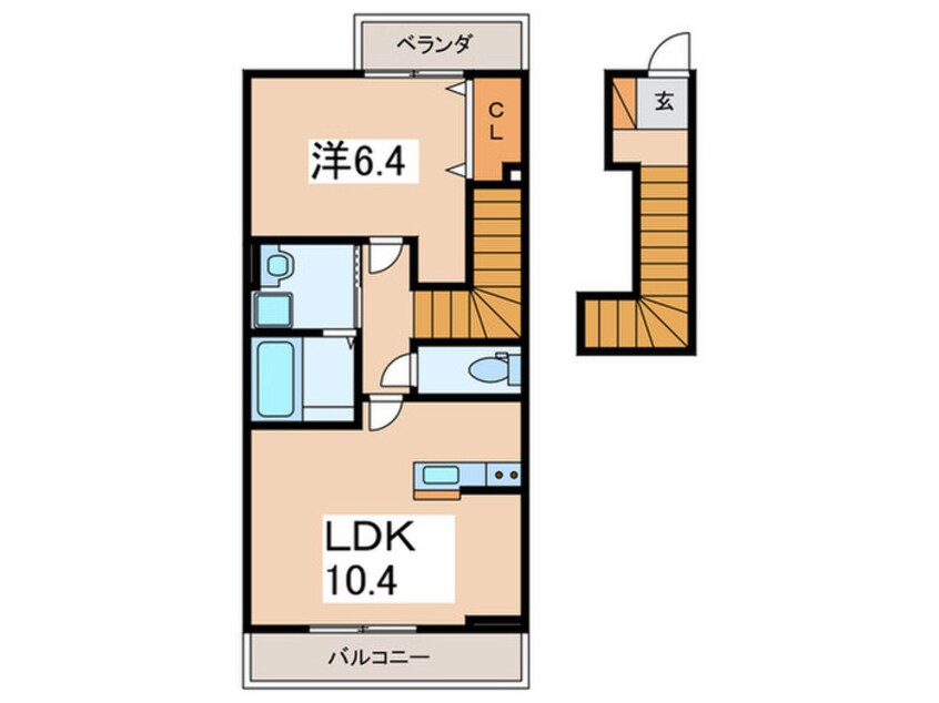 間取図 仮)新磯野3丁目賃貸住宅新築