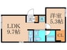 エピ三軒茶屋 1LDKの間取り