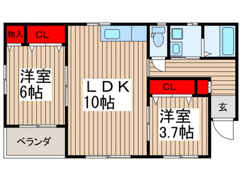 間取図 ピュアライフＳ・ＴⅡ