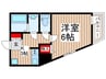 Mark Duo狭山 1Kの間取り
