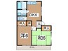 コーポKJM　B 2DKの間取り