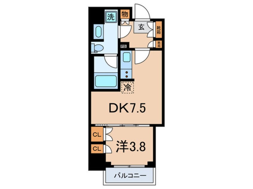 間取図 ﾊﾟｰｸｱｸｼｽ大塚ｻｳｽﾚｼﾞﾃﾞﾝｽ