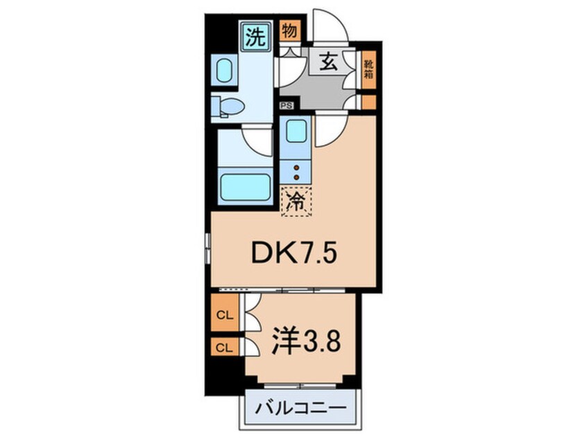 間取図 ﾊﾟｰｸｱｸｼｽ大塚ｻｳｽﾚｼﾞﾃﾞﾝｽ