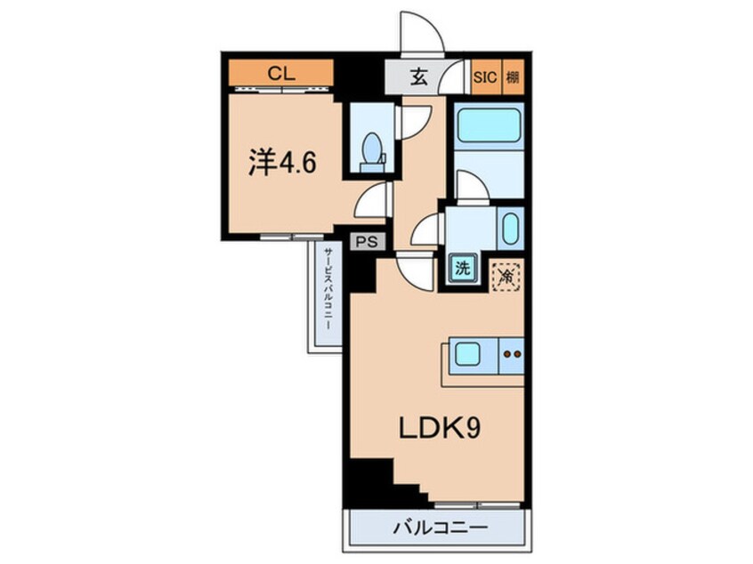 間取図 ﾊﾟｰｸｱｸｼｽ大塚ｻｳｽﾚｼﾞﾃﾞﾝｽ