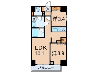 間取図 ﾊﾟｰｸｱｸｼｽ大塚ｻｳｽﾚｼﾞﾃﾞﾝｽ