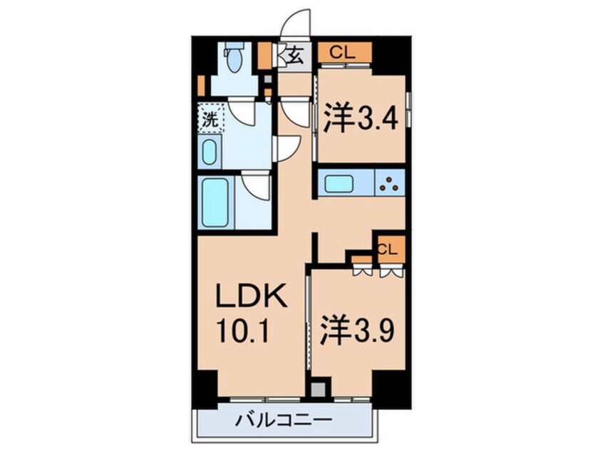 間取図 ﾊﾟｰｸｱｸｼｽ大塚ｻｳｽﾚｼﾞﾃﾞﾝｽ