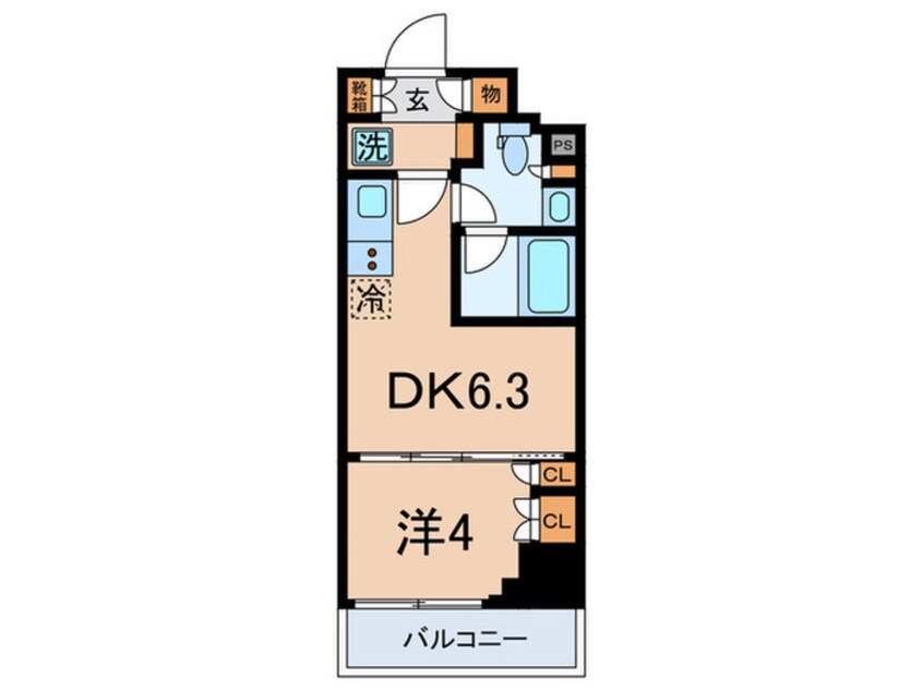 間取図 ﾊﾟｰｸｱｸｼｽ大塚ｻｳｽﾚｼﾞﾃﾞﾝｽ