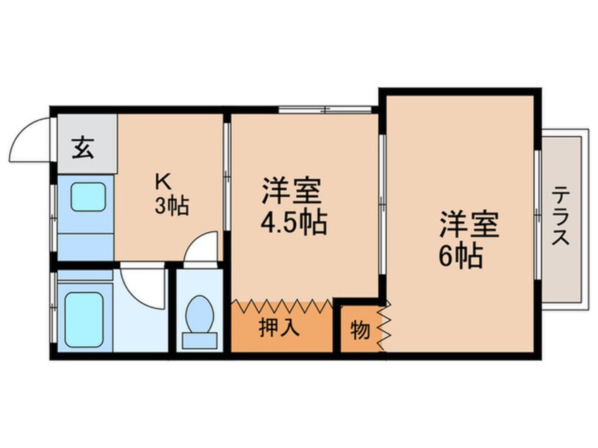 間取図 アパートメント宇高