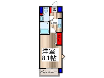 間取図 シティコ－ト所沢