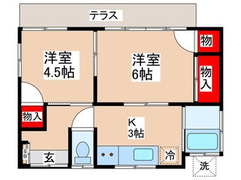 間取図 本田貸家